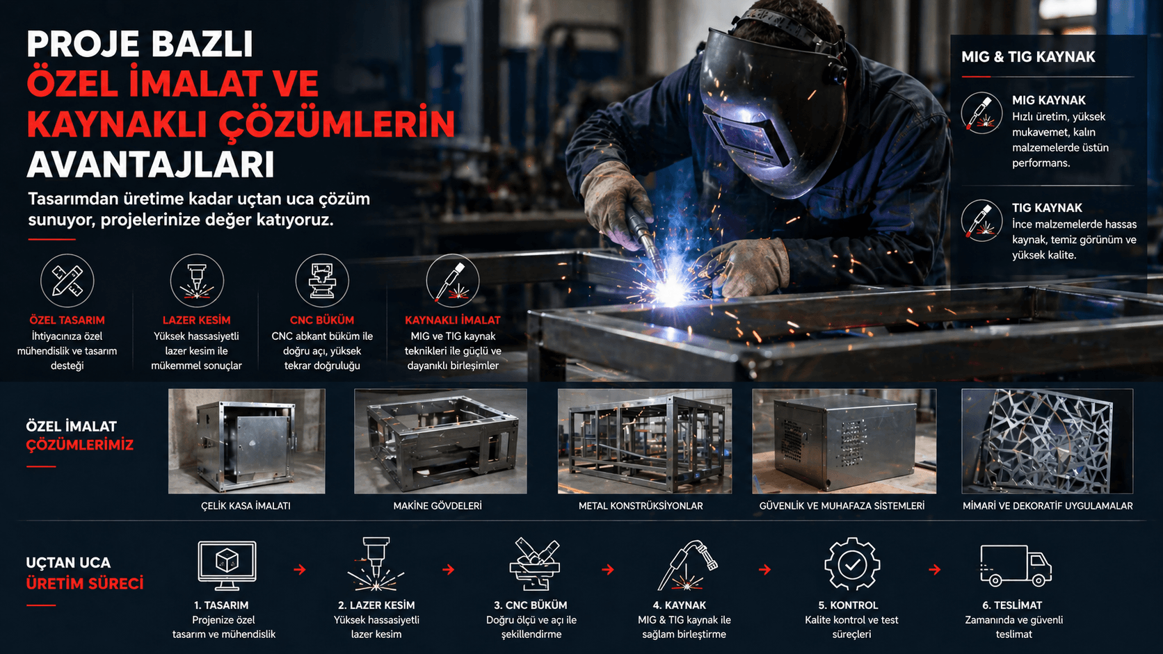 Proje Bazlı Özel İmalat ve Kaynaklı Çözümlerin Avantajları